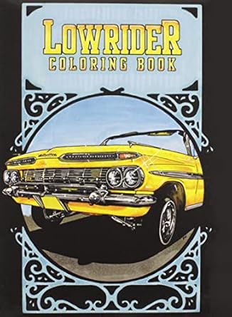 lowrider coloring book 1st edition oscar nilsson 9185639419, 978-9185639410