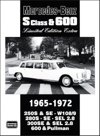 mercedes benz s class and 600   extra 1965 1972 1st edition r m clarke 1855206935, 978-1855206939