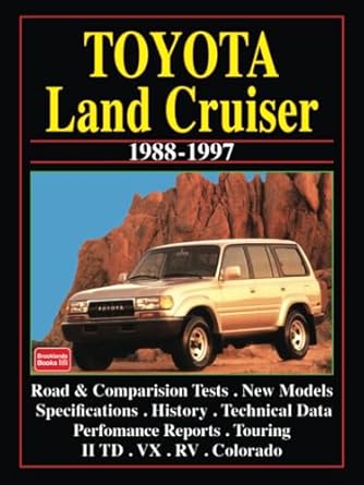 toyota land cruiser 1988 1997 road test book 1st edition brooklands books ltd 1855203995, 978-1855203990