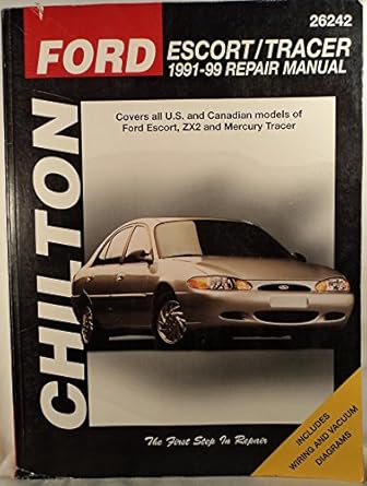 ford escort and tracer 1991 99 1st edition chilton 080199098x, 978-0801990984