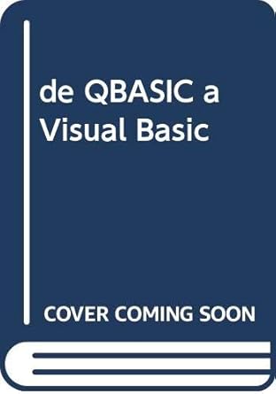 de qbasic a visual basic curso de programacion 1st edition fco javier ceballos sierra ,antonio garcia tome