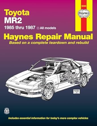 toyota mr2 8587 1st edition haynes 1850103399, 978-1850103394