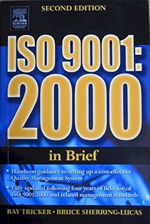 iso 9001 2000 in brief 1st edition ray tricker 0750666161, 978-0750666169
