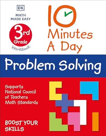 10 minutes a day problem solving 3rd grade 1st edition dk 0744031532, 978-0744031539