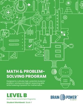 brain power enrichment math and problem solving program level b book 1 student workbook 1st edition dr reuven