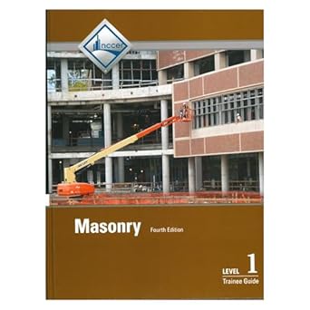 masonry level 1 trainee guide hardcover 1st edition nccer 0133754022, 978-0133754025