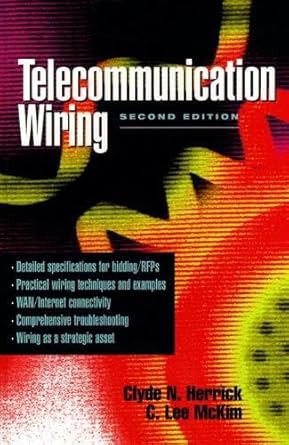 telecommunication wiring 1st edition clyde n herrick ,c lee mckim 0136328458, 978-0136328452