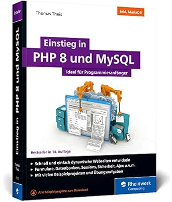 einstieg in php 8 und mysql 1st edition  3836275325, 978-3836275323