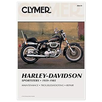 clymer harley davidson sportsters 1959 1985 service repair maintenance 1st edition penton staff 0892871261,