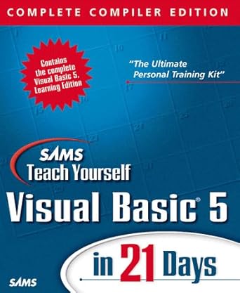 sams teach yourself visual basic 5 in 21 days complete 1st edition nathan gurewich ,ori gurewich 0672313154,