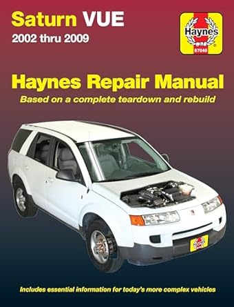 saturn vue haynes repair manual 1st edition haynes 1620920255, 978-1620920251