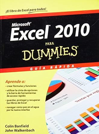 excel 2010 para dummies 1st edition colin banfield ,john walkenbach 6070708733, 978-6070708732