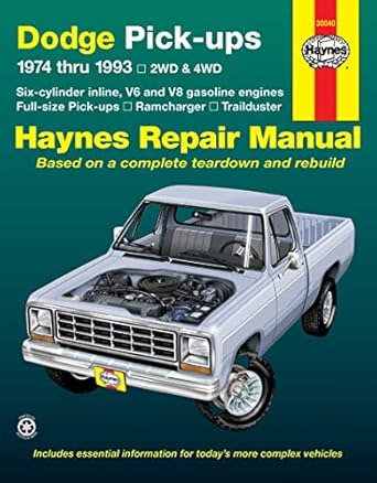 haynes manuals n america inc dodge fullsize pickup 7493 1st edition david hayden ,john haynes 1563922029,