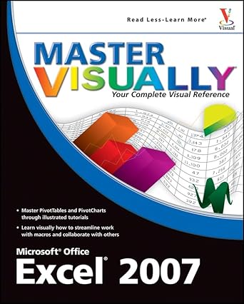 master visually excel 2007 1st edition elaine marmel 0470181702, 978-0470181706