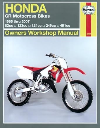honda motocross bikes 1986 thru 2007 1st edition john h haynes 1563928922, 978-1563928925
