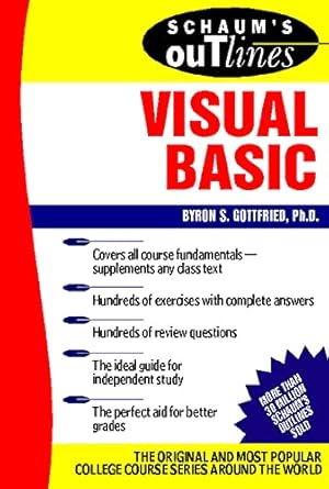schaums outline of visual basic 1st edition byron s gottfried 0071356711, 978-0071356718