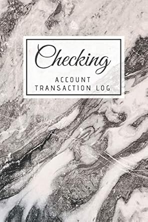 checking account transaction log simple checking account balance register log track and record expenses and