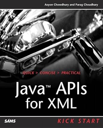 jax java apis for xml kick start 1st edition aoyon chowdhury ,parag choudhary 0672324342, 978-0672324345