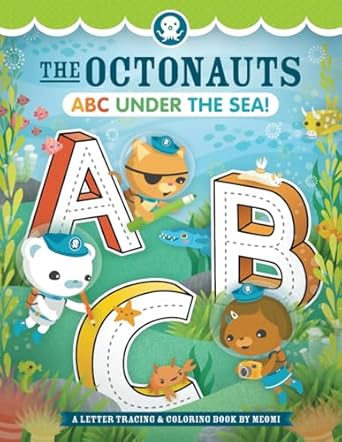 the octonauts abc under the sea a letter tracing and coloring book by meomi 1st edition meomi 1738985512,