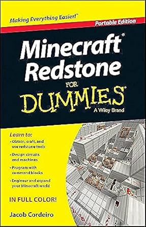 minecraft redstone for dummies 1st edition jacob cordeiro 1118968301, 978-1118968307