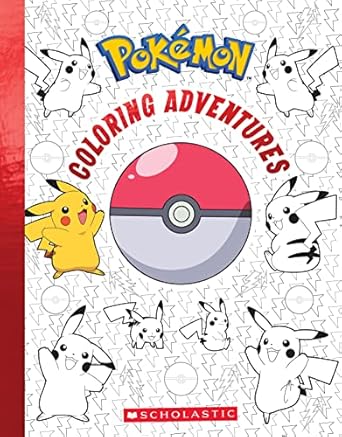 pokemon coloring adventures 1st edition scholastic 1338688405, 978-1338688405