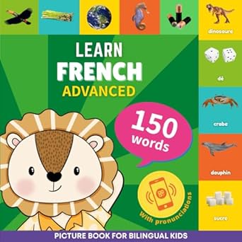 learn french 150 words with pronunciations advanced picture book for bilingual kids 1st edition goose and