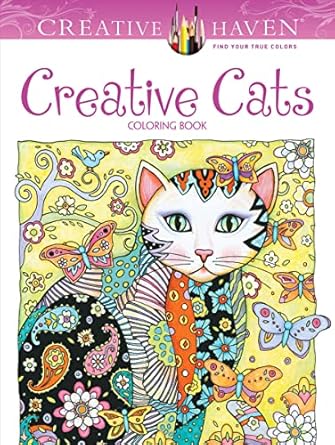 creative haven creative cats coloring book 1st edition marjorie sarnat 0486789640, 978-0486789644