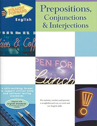 prepositions conjunctions and interjections 1st edition stan collins 0931993431, 978-0931993435