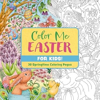 color me easter 30 springtime coloring pages 1st edition editors of cider mill press ,ela jarzabek