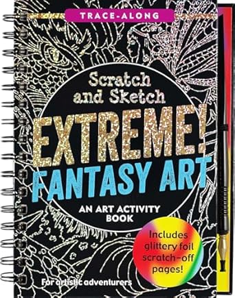 scratch and sketch extreme fantasy art 1st edition claudine gandolfi 1441336958, 978-1441336958