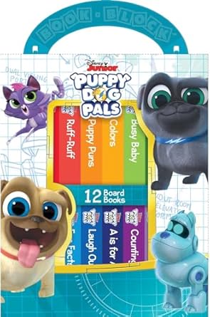 disney puppy dog pals with bingo and rolly my first library 12 board book block set pi kids 1st edition derek