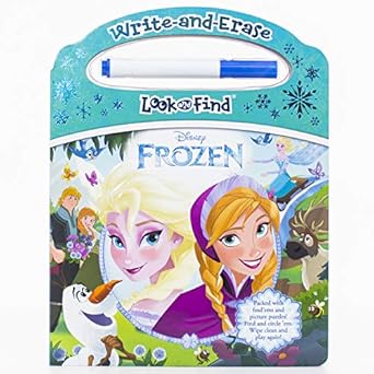 disney frozen write and erase look and find wipe clean learning board pi kids 1st edition editors of phoenix
