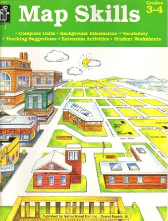 map skills teaching a variety of map skills 1st edition mollie brittenum 0880128402, 978-0880128407
