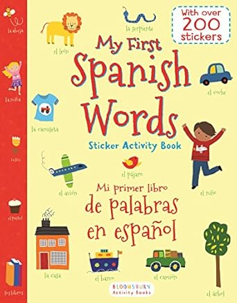 my first spanish words sticker activity book/mi primer libro de palabras en espanol 1st edition lesley