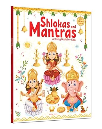 shlokas and mantras activity book for kids illustrated book with engaging activities and sticker sheets 1st