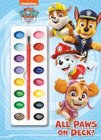 all paws on deck activity book with paintbrush and 16 watercolors 1st edition golden books ,nate lovett