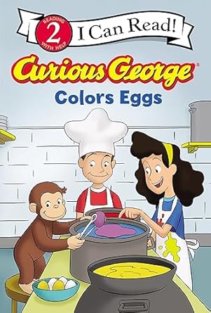 curious george colors eggs 1st edition h a rey 0063325322, 978-0063325326