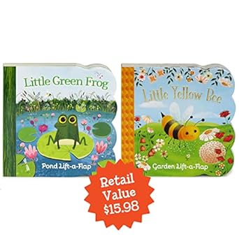 Little Green Frog And Little Yellow Bee 2 Pack A Lift A Flap Board Book Bundle Set For Babies And Toddlers Ages 1 4