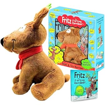 fritz the farting reindeer interactive farting toy book gift box set 1st edition humor heals us 1637315937,