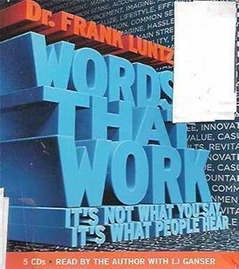 words that work 1st edition frank i luntz 1401384889, 978-1401384883