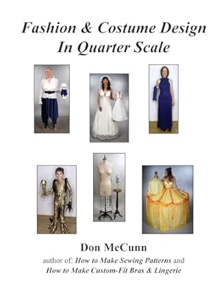 fashion and costume design in quarter scale 1st edition don mccunn 0932538290, 978-0932538291