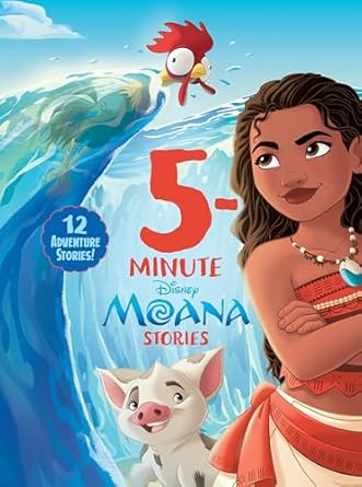 5 minute moana stories 1st edition disney book group 1368081681, 978-1368081689