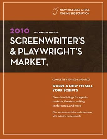 2010 screenwriters and playwrights market 1st edition chuck sambuchino 1582976333, 978-1582976334