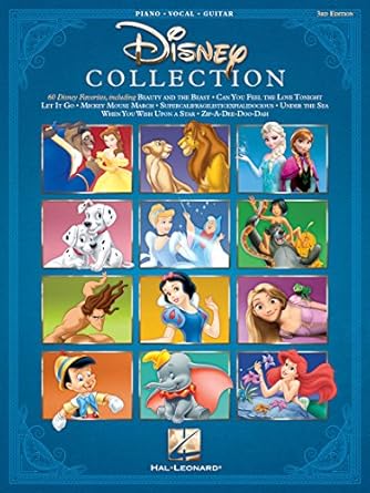 the disney collection various composer songbook piano vocal guitar sheet music book disney music arrangements