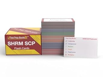 shrm scp study cards shrm scp exam prep 2025 2026 with practice test questions full color cards 1st edition