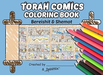 torah comics coloring book bereishit and shemot 1st edition andrew galitzer 1961839105, 978-1961839106