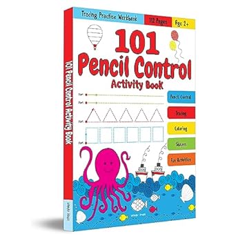 101 pencil control activity book tracing practise book 1st edition wonder house books 9354405118,
