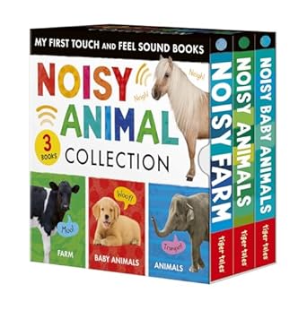 noisy animal 3 book boxed set my first touch and feel sound books noisy baby animals noisy farm noisy animals