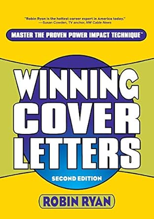 winning cover letters 1st edition robin ryan 0471263648, 978-0471263647