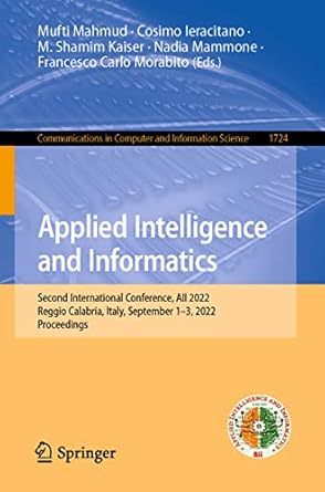 applied intelligence and informatics second international conference aii 2022 reggio calabria italy september